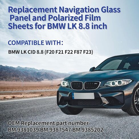 8.8" Glass Screen Navigation Display Panel Replacement for BMW L7 CID High 3 Series F30 F31 F32 F33 F34 F36 Central Information Display OEM Radio Screen 9292248 (NO Polarized Film, NO LCD) in Kuwait