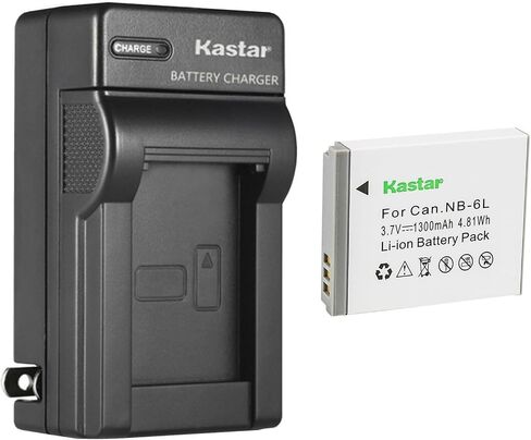 Kastar 4-Pack NP-6L Battery and AC Wall Charger Replacement for Minolta MND20 44 MP / 2.7K, Minolta MND23 48MP Auto Focus 4K Ultra HD Selfie, Minolta MN50WP 48MP Autofocus 5K UHD Waterproof Camera in Saudi Arabia