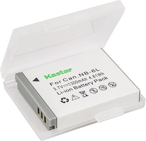 Kastar 4-Pack NP-6L Battery and AC Wall Charger Replacement for Minolta MND20 44 MP / 2.7K, Minolta MND23 48MP Auto Focus 4K Ultra HD Selfie, Minolta MN50WP 48MP Autofocus 5K UHD Waterproof Camera in Saudi Arabia