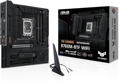 ASUS PRIME B760M-A-CSM Intel B760 (LGA 1700) MATX CSM Motherboard PCIE 4.0 ، DDR5 ، 2X M.2 ، 2.5GB LAN ، DP ، 2X HDMI ™ ، SATA 6 GBPS ، USB 3.2 Type-C ، Aura Sync ، ASus Control Center Express in Kuwait