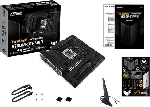 ASUS PRIME B760M-A-CSM Intel B760 (LGA 1700) MATX CSM Motherboard PCIE 4.0 ، DDR5 ، 2X M.2 ، 2.5GB LAN ، DP ، 2X HDMI ™ ، SATA 6 GBPS ، USB 3.2 Type-C ، Aura Sync ، ASus Control Center Express in Kuwait
