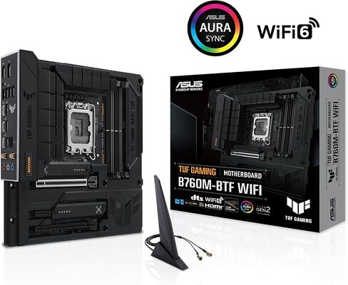 ASUS PRIME B760M-A-CSM Intel B760 (LGA 1700) MATX CSM Motherboard PCIE 4.0 ، DDR5 ، 2X M.2 ، 2.5GB LAN ، DP ، 2X HDMI ™ ، SATA 6 GBPS ، USB 3.2 Type-C ، Aura Sync ، ASus Control Center Express in Kuwait