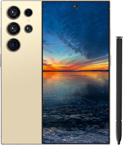 I25 Ultra Unlocked Cell Phone, 8GB+256GB Android 14 Smartphone Snapdragon 8 Gen 3 Mobile Phone, 7000mAh Battery Fast Charging, 6.99" FHD+ 120Hz, 108MP Camera, Dual SIM Phone/GPS/Face ID - Black in Kuwait