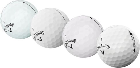 كرات جولف معاد تدويرها لمزيج Callaway - كرات جولف مستعملة بكميات كبيرة 4A بالقرب من حالة النعناع - تتضمن حقيبة شبكية - (24-48)-عبوة، بيضاء in Kuwait