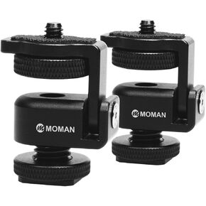 Moman Ball Head Cold Shoe Mount 1/4" Mini Adapter BH02 with 1/4"-20 Thread for Camera Microphone LED Video Light Monitor in Saudi Arabia
