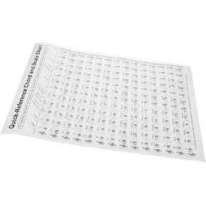 SUPVOX Beginner Harp Chord Chart Poster Vertical Harp Fingering Guide for Music Theory and Practice in Kuwait