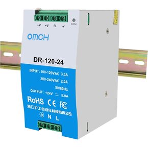DIN-Reil Power Supply ، 120W AC to DC ، 24V 5A (DR-120-24) in Kuwait