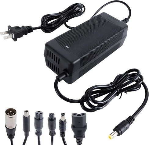 29.4V 2A Fast Charger 7 in 1 Plugs Universal for 24V 25.2V 25.6V 25.9V Lithium-ion Batteries, Replacement for Razor, Jetson, Voyage, gotrax, ninebot in Saudi Arabia