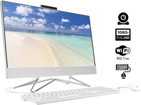 HP 27 inch All-in-One Desktop PC - FHD Touchscreen, 64GB DDR5 RAM, 4TB SSD, Intel Ultra 7-155U (up to 4.8GHz), Intel UHD Graphics, Windows 11 Pro, Wi-Fi 6, HDMI in Saudi Arabia
