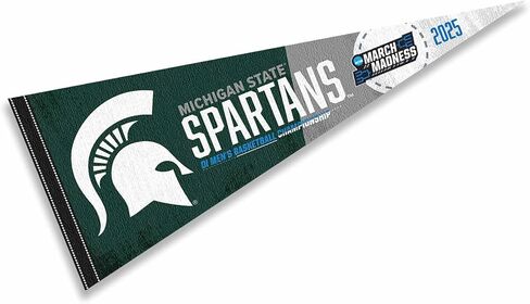 College Flags & Banners Co. Michigan State Spartans 2025 March Basketball Madness Pennant Flag in Saudi Arabia