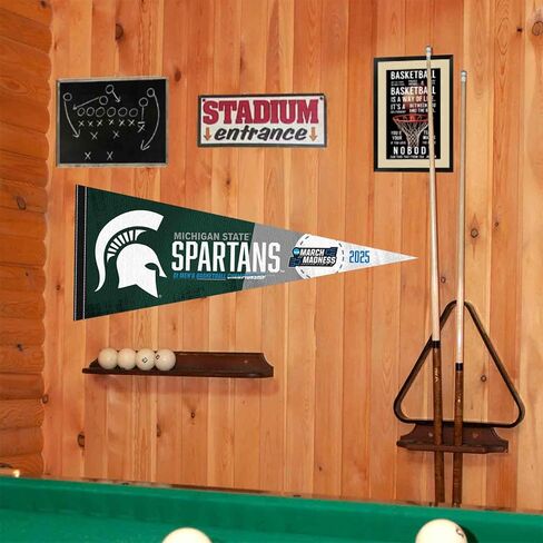 College Flags & Banners Co. Michigan State Spartans 2025 March Basketball Madness Pennant Flag in Saudi Arabia