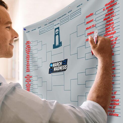 بطولة كرة السلة للرجال من Northwest NCAA DI March Madness للتعليق على الحائط مع حلقات تثبيت مقاس 50 × 60 بوصة in Saudi Arabia