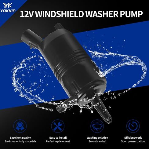 مضخة غسالة الزجاج الأمامي مع استبدال Grommet لفورد F150 ، Escape ، Focus Lincoln ، Mazda ، Mercury-يحل محل OEM F6SU17664DA ، 7L8Z-1764-A ، 7R33-17664-DA ، F6SZ-1764-A in Saudi Arabia