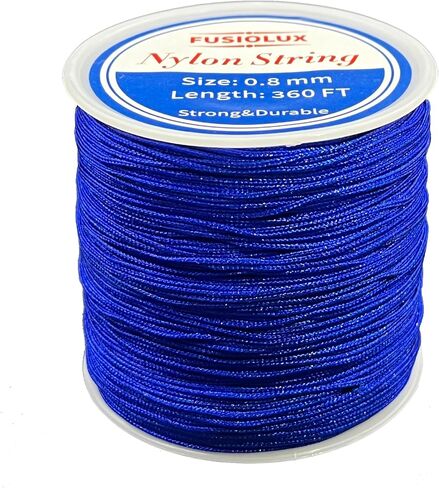 0.8mm Nylon String for Bracelet Making,600Yards Chinese Knotting Cord for Jewelry Making,Friendship Bracelet String with 20colors Nylon Thread in Saudi Arabia