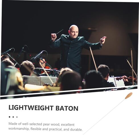 Concert Music Conductor Wooden Handle Pear for Marching Band and Orchestra Smooth Finish for in Kuwait