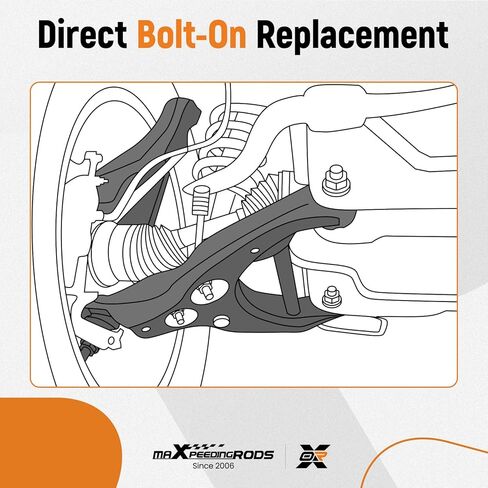 MaxPeedingRods K620195 K620196 الأمامية السفلى ذراع التحكم في 2007-2012 نيسان ألتيما ، 2013 Altima Coupe 2-Door فقط in Kuwait