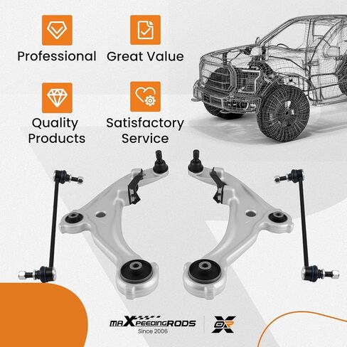 MaxPeedingRods K620195 K620196 الأمامية السفلى ذراع التحكم في 2007-2012 نيسان ألتيما ، 2013 Altima Coupe 2-Door فقط in Kuwait