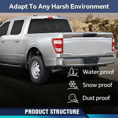Pit66 Light Light Assembly مصباح الفرامل اليسرى جانب السائق مع بقعة عمياء متوافقة مع Ford F150 XL 2021-2023 (كابينة قياسية 2 أبواب | كابينة مدتها 4 أبواب | in Saudi Arabia