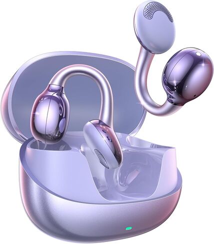 Clip Open Open Open On On Earbuds ، سائق 13 ملم ، 4.9G الخفيف ، والتحكم في Omnitap ، وتصميم L-Bridge الحصري ، وسماعات Bluetooth للراحة طوال اليوم. in Kuwait