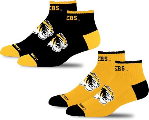 For Bare Feet NCAA MISSOURI TIGERS Front and Center Two Pack Team Color YOUTH in Saudi Arabia