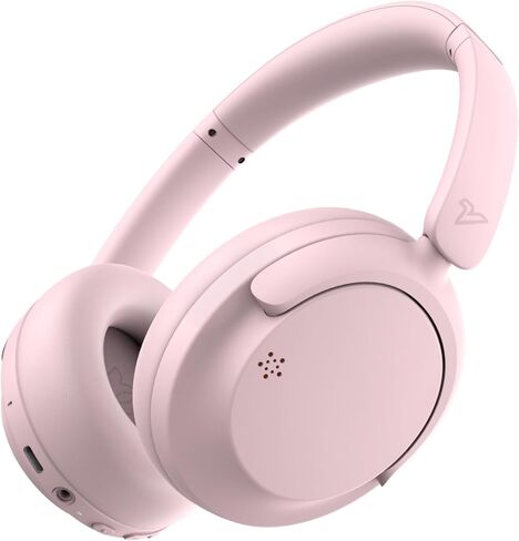 VOKALEN Hyper GO Wireless Over-Ear Noise Cancelling Headphones with Mic, 60H Playtime, Bluetooth Headset, Multi-Device Pairing, Ultra-Lightweight for Travel, Work, Study (White) in Kuwait