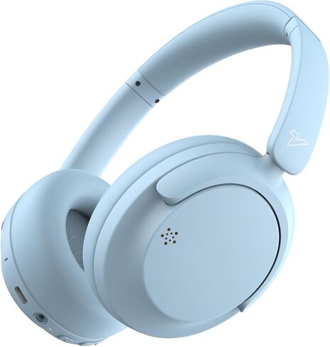 VOKALEN Hyper GO Wireless Over-Ear Noise Cancelling Headphones with Mic, 60H Playtime, Bluetooth Headset, Multi-Device Pairing, Ultra-Lightweight for Travel, Work, Study (White) in Kuwait