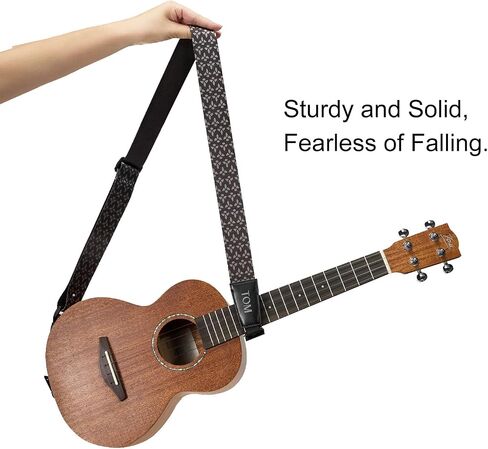 TOM Ukulele Strap,Secure attachment In Seconds,Sturdy & Fearless of Falling,Non-Scratch Design for All Ukulele Sizes in Saudi Arabia