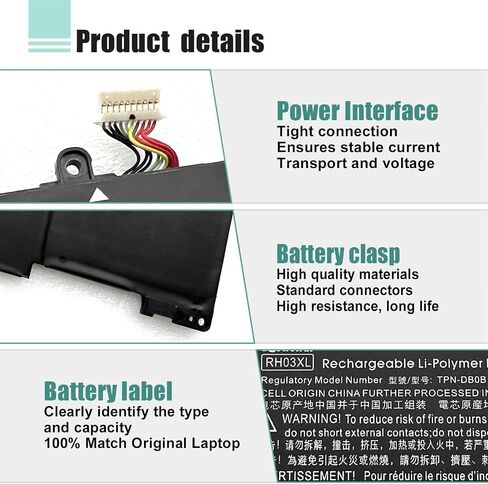 SR03XL L08855-855 استبدال البطارية لـ HP Pavilion 15-CX 15-CX0XXX 15-CX0058WM 15-CX0056WM ENVY X360 15-CN 15-CP 17-BW Series For HP Pavilion Laptop 15-CX0XXX SR04XL 52.5WH 4550MAH in Saudi Arabia