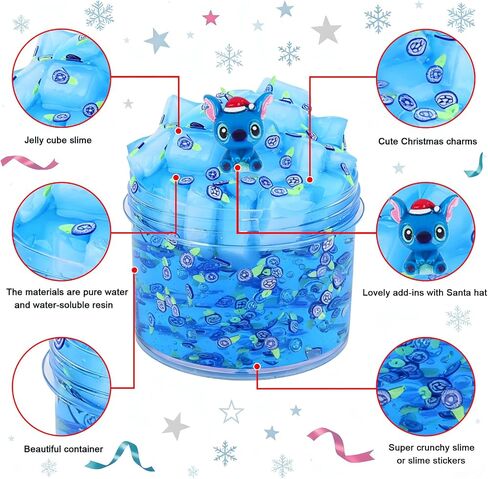 طقم Slime Halloween ، 6 عبوات من الزبدة المعطرة مع ملصقات عيد الهالوين الخاصة الإضافية ، مجموعة صنع الوحل للفتيات من 8 إلى 12 in Kuwait