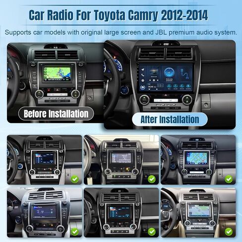 استريو Naifay Car Stereo لـ Toyota Camry 2012 2013 2014 (إصدار غير j.b.l) ، شاشة 2g +32g in Kuwait