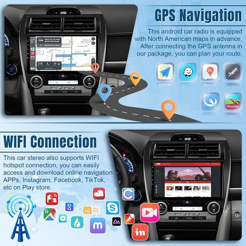 استريو Naifay Car Stereo لـ Toyota Camry 2012 2013 2014 (إصدار غير j.b.l) ، شاشة 2g +32g in Kuwait