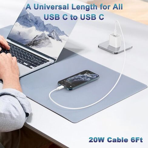 iPhone 16 Charger Fast Charging USB-C to USB-C, 3FT 20W PD Wall Adapter & Cable, Compatible with iPhone 16/16 Pro/16 Pro Max, iPhone 15/15 Plus/15 Pro/15 Pro Max, iPad Pro/Air/Mini (2 Pack) in Saudi Arabia