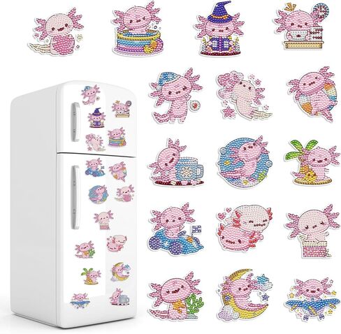 Sitsink Halloween Diamond Art Magnets - 30 Pcs Pumpkin Ghost Skull Diamond Painting Magnets Trick or Treat Refrigerator Creative Stickers for Halloween Door Locker Mail Box Decoration in Saudi Arabia