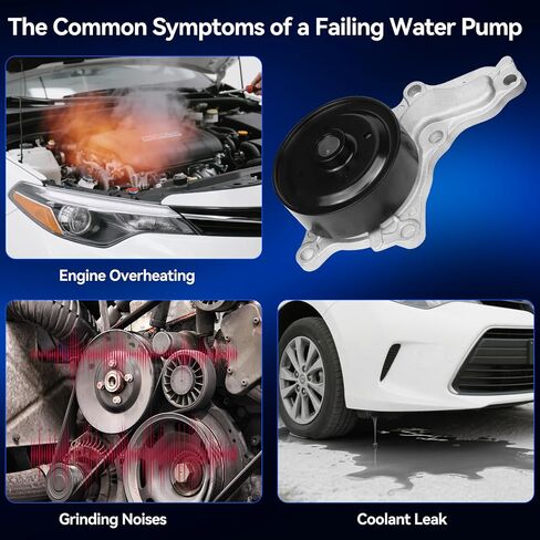 AW6351 Water Pump Kit - OE Replacement for 2009-2019 Toyota Corolla, 2009-2014 Matrix, 2008-2014 Scion xD, 2009-2010 Pontiac Vibe 1.8L Engine - Durability, High-Performance in Saudi Arabia