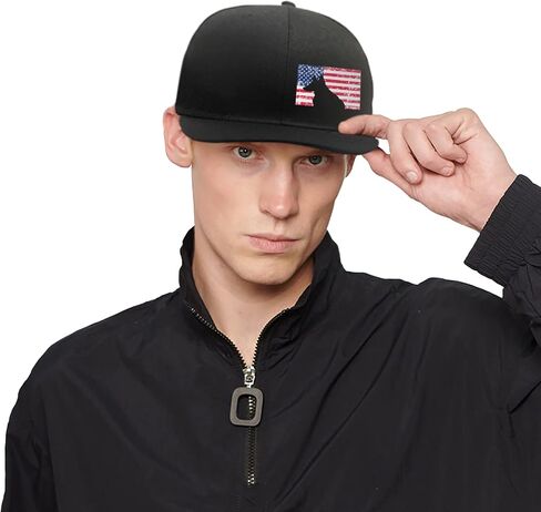 Negi Mens Hat Snapback Hats for Men Flat Bill Black Custom Snap Backpack Hat for Men Baseball Cap Flat Brim Cool Mens Snapback Hats in Kuwait