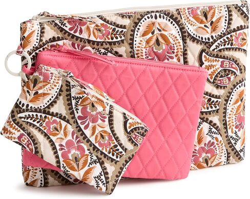 Vera Bradley Premium Cotton 3 Pouch Organizer Set, Rachel Ditsy in Saudi Arabia