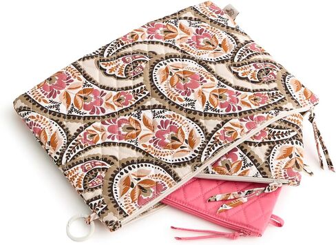 Vera Bradley Premium Cotton 3 Pouch Organizer Set, Rachel Ditsy in Saudi Arabia