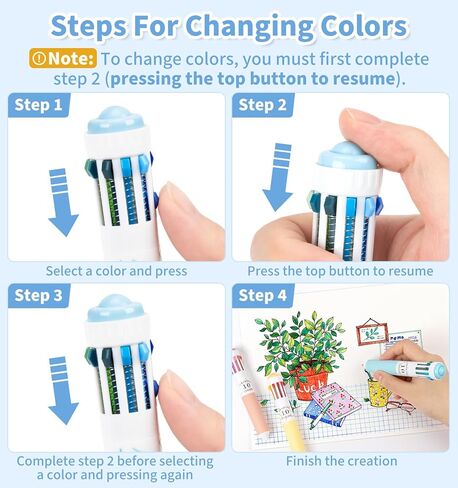 3 أقلام بارك متعددة الألوان ، قلم نقطة بلون 10 في 1 ، 28 لونًا ، وكتابة ناعمة 0.8 ملم ، وأقلام نقطة السحب لطلاب المدارس المكتبية للأطفال in Kuwait