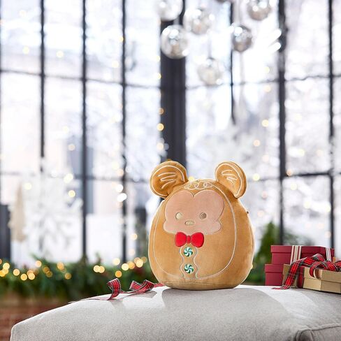 Disney Store Official Mickey Mouse Pumpkin Squishmallows Plush - 11 Inch Disney Halloween Stuffed Animal with Embroidered Features, Detailed Plush Sculpting and Soft Squishy Fill in Kuwait
