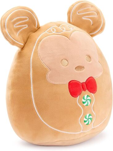 Disney Store Official Mickey Mouse Pumpkin Squishmallows Plush - 11 Inch Disney Halloween Stuffed Animal with Embroidered Features, Detailed Plush Sculpting and Soft Squishy Fill in Kuwait