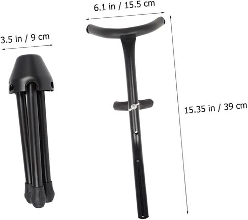 Toyvian Portable Folding Alto Saxophone Stand Bracket for Display and Storage Lightweight Black Saxophone Holder Suitable for Home and Music Classroom Use in Saudi Arabia