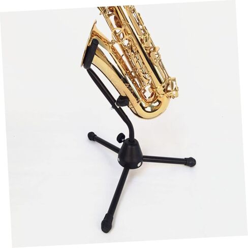 Toyvian Portable Folding Alto Saxophone Stand Bracket for Display and Storage Lightweight Black Saxophone Holder Suitable for Home and Music Classroom Use in Saudi Arabia