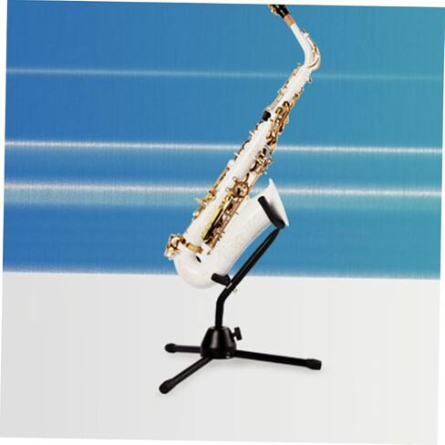 Toyvian Portable Folding Alto Saxophone Stand Bracket for Display and Storage Lightweight Black Saxophone Holder Suitable for Home and Music Classroom Use in Saudi Arabia