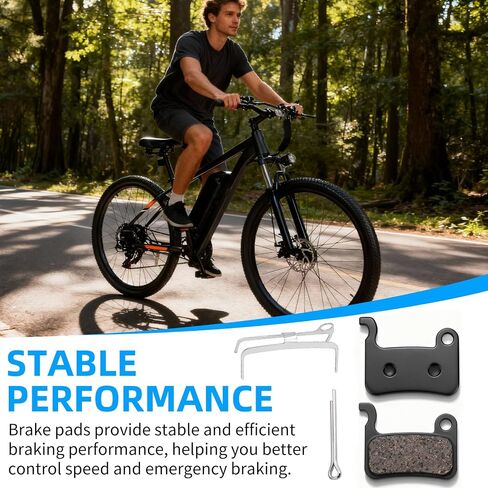 JERBOR Upgrade Brake Pads for Qlife Racer/Racer 27.5/Cityone ST/2.0/SO/Stepover Ultra/Stepover 2.0 E-Bike, Front Rear Disc Brake Pad Heat Resistant Low Noise E-Bike Brake Pads for Qlife Accessories in Saudi Arabia