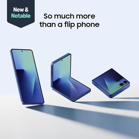 Samsung Galaxy Z Flip7 Cell Phone, 256GB AI Smartphone, Unlocked Android, Long Battery Life, 2025, US Version, Jet Black (Renewed) in Saudi Arabia