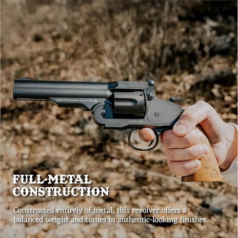 مسدس بارا شوفيلد رقم 3 CO2 BB | مسدس BB طبق الأصل لعام 1875 | أسطوانة مقاس 5 بوصات، إطار معدني كامل، أسطوانة واقعية ذات 6 طلقات، 400 إطارًا في الثانية in Kuwait