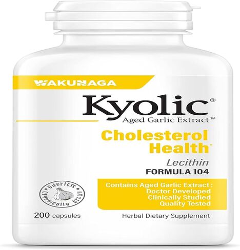Kyolic Aged Garlic Extract Formula 104 Cholesterol Health, 300 Capsules (Packaging May Vary) in Saudi Arabia