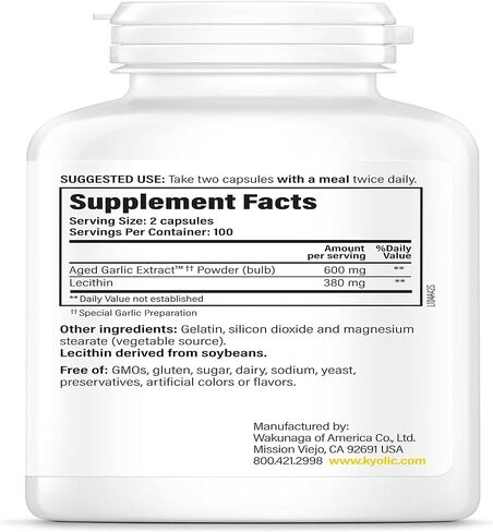 Kyolic Aged Garlic Extract Formula 104 Cholesterol Health, 300 Capsules (Packaging May Vary) in Saudi Arabia