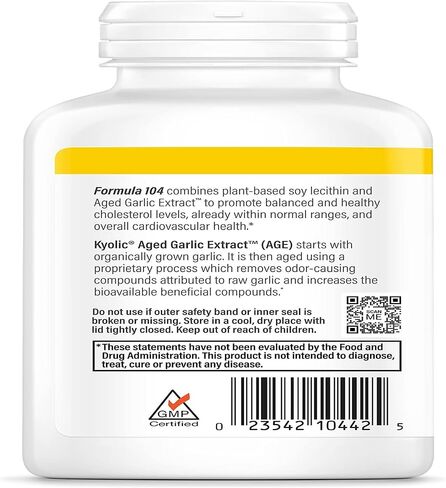 Kyolic Aged Garlic Extract Formula 104 Cholesterol Health, 300 Capsules (Packaging May Vary) in Saudi Arabia