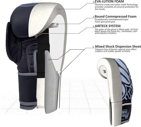 Boxing Set with Free Hand Wraps, MMA Gloves Best for Daily Workout Hide Leather in Kuwait